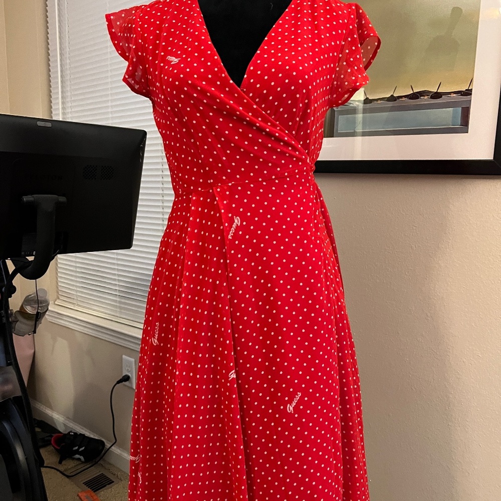 Guess polka dot dress